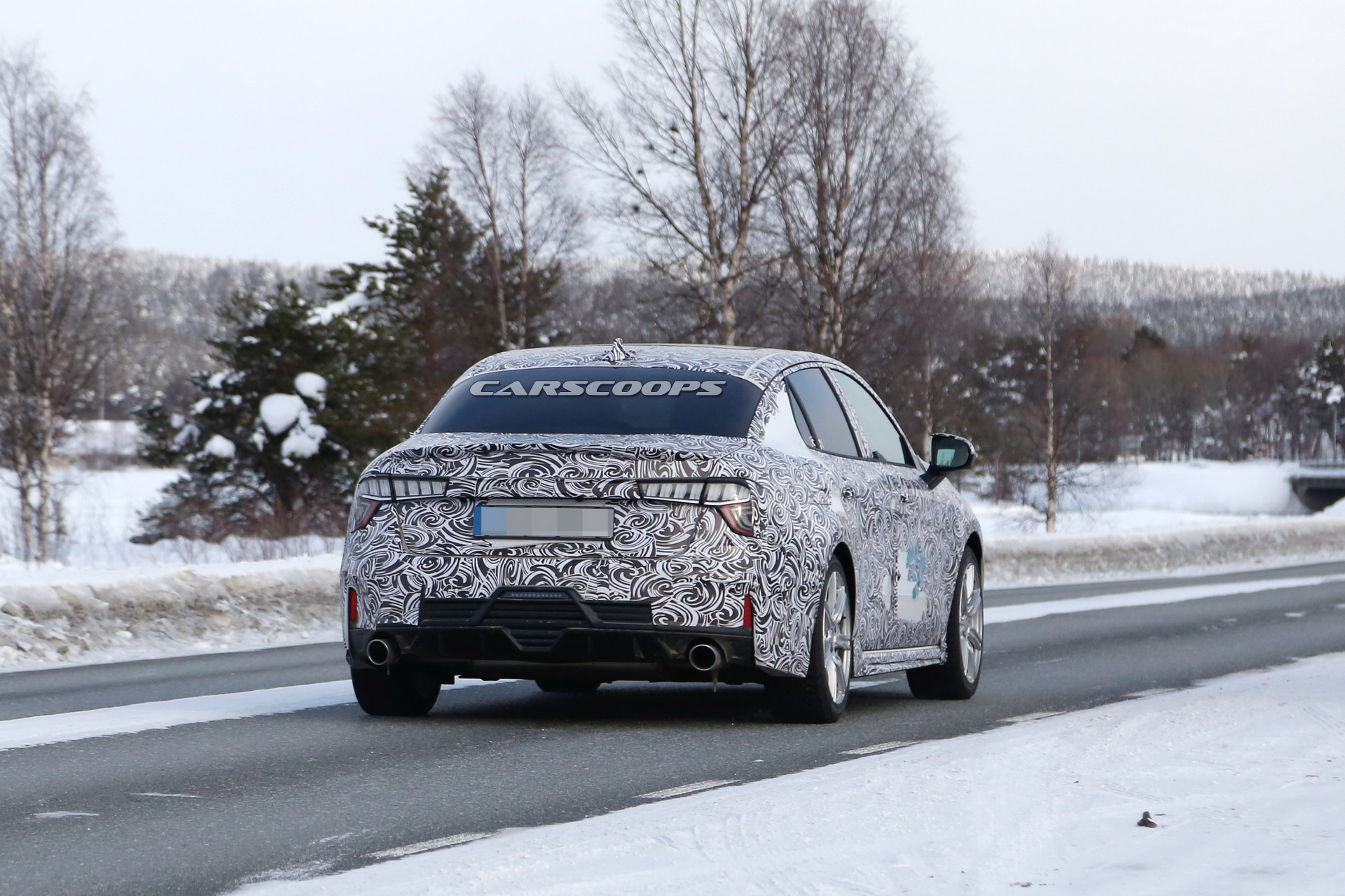 lynk-co-03-sedan-spied-winter-testing-12 Lynk & Co 03 Sedan Starts Showing Some Skin, Rear End Looking Sporty