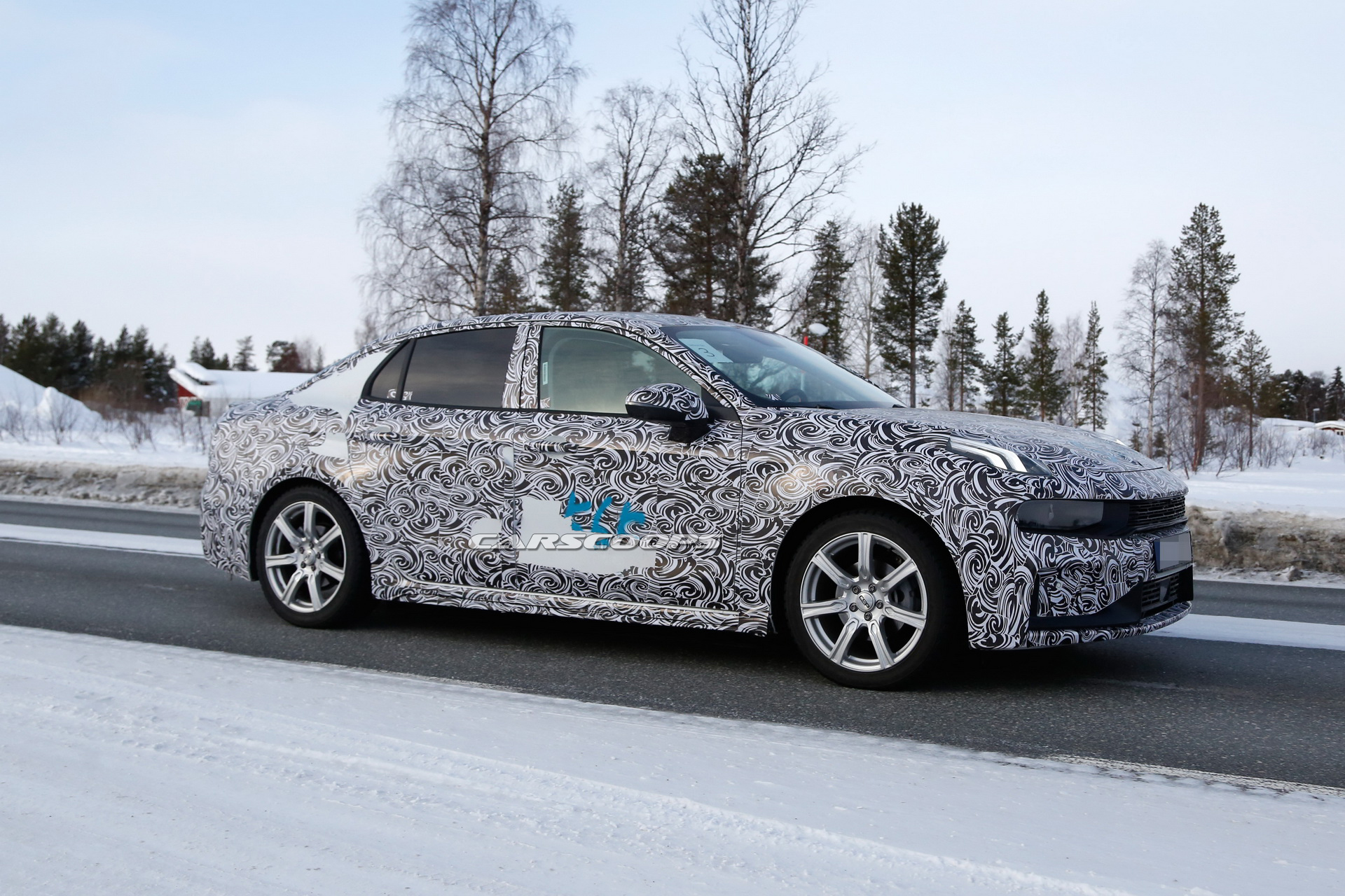 lynk-co-03-sedan-spied-winter-testing-5 Lynk & Co 03 Sedan Starts Showing Some Skin, Rear End Looking Sporty