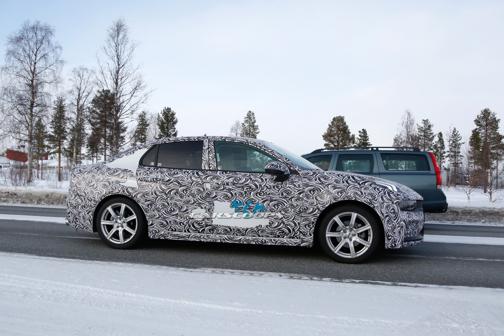 lynk-co-03-sedan-spied-winter-testing-6 Lynk & Co 03 Sedan Starts Showing Some Skin, Rear End Looking Sporty