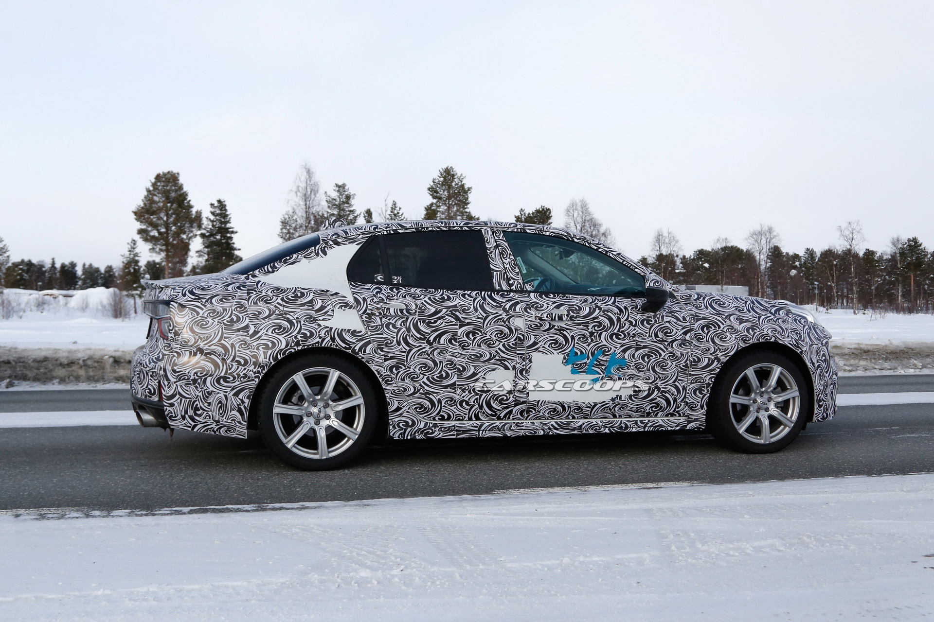 lynk-co-03-sedan-spied-winter-testing-7 Lynk & Co 03 Sedan Starts Showing Some Skin, Rear End Looking Sporty