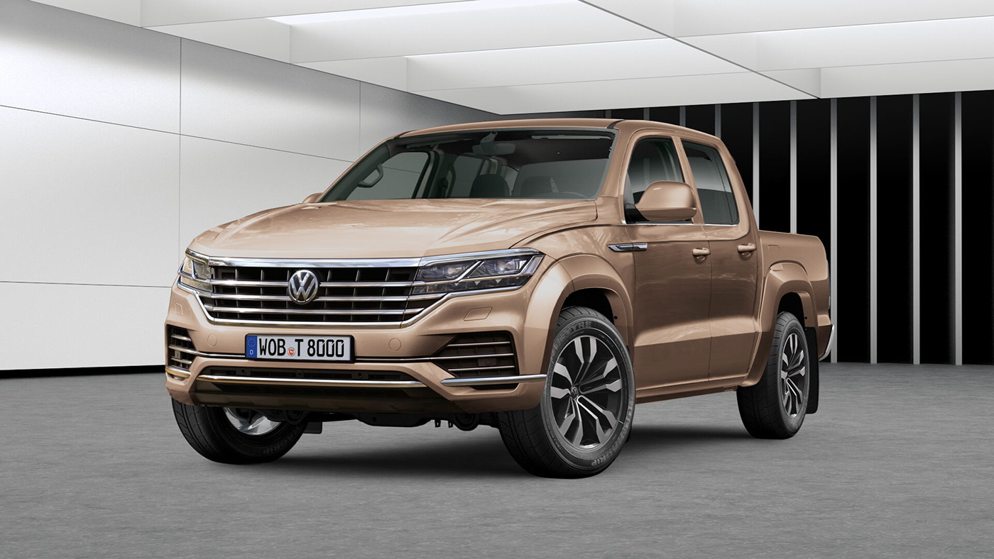 SecondGen VW Amarok Imagined With 2019 Touareg Styling Cues  Carscoops
