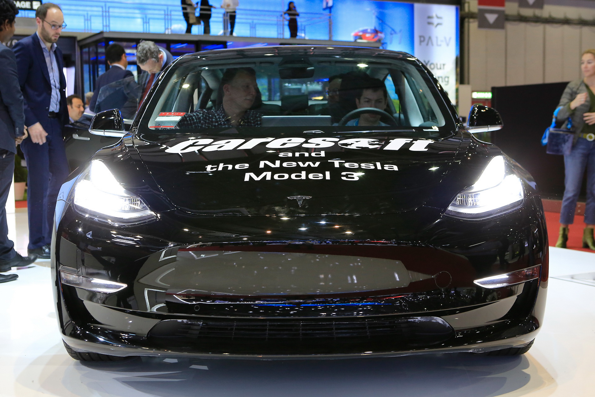 Can You Tell What Tesla Model Is Being Displayed In Geneva? | Carscoops