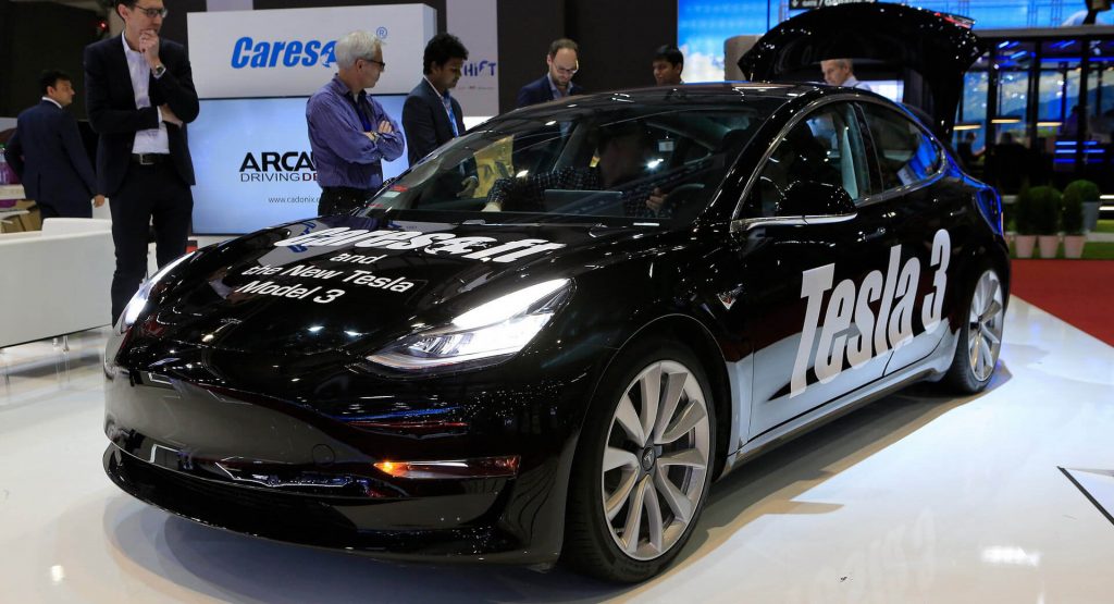 Can You Tell What Tesla Model Is Being Displayed In Geneva?
