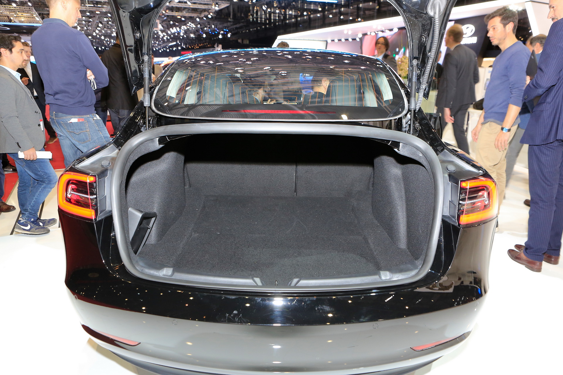 tesla-model-3-geneva-livepics-6 Can You Tell What Tesla Model Is Being Displayed In Geneva?