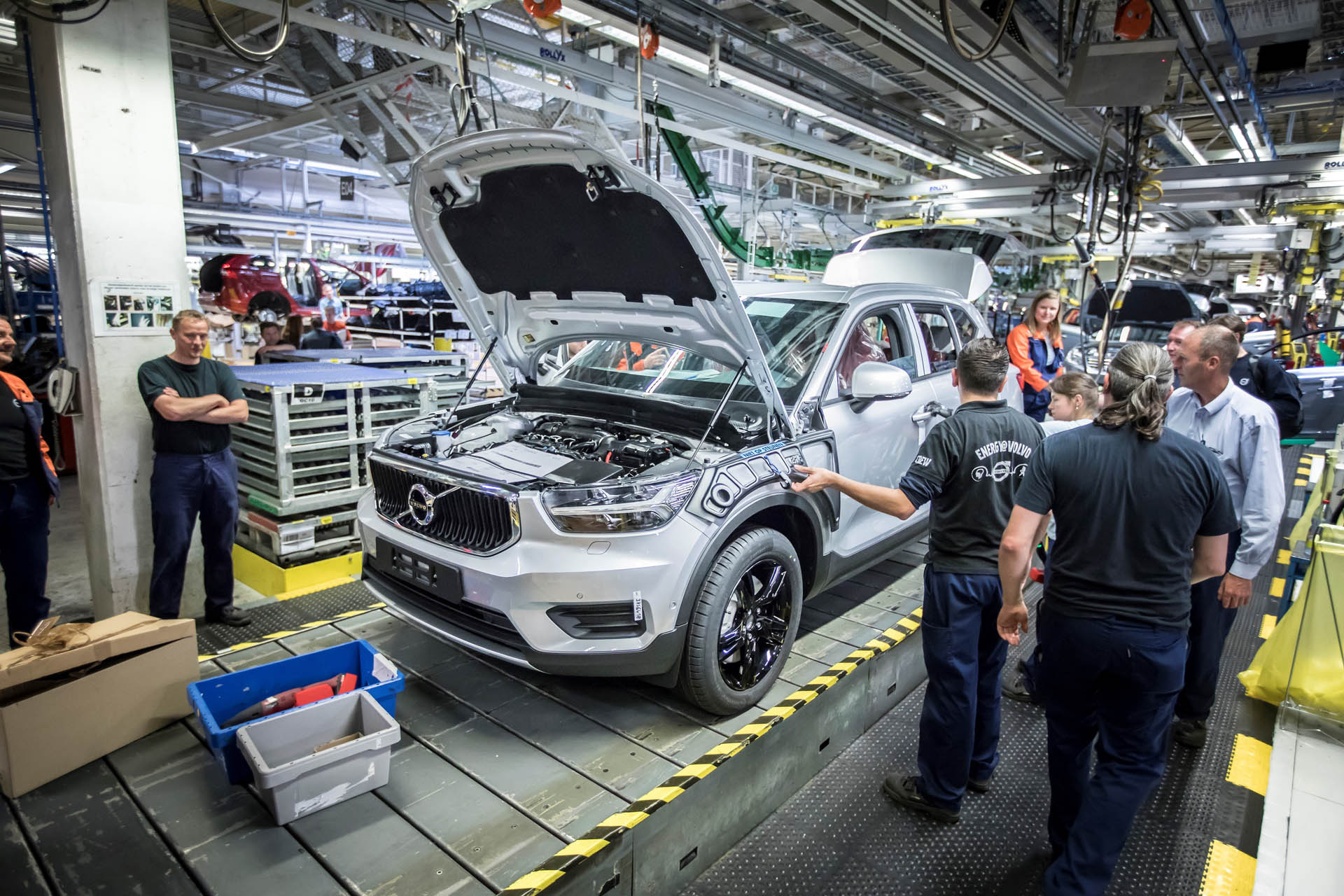 Pre-production of the new Volvo XC40 in the manufacturing plant Volvo To Produce Lynk & Co Vehicles Starting Next Year In Belgium