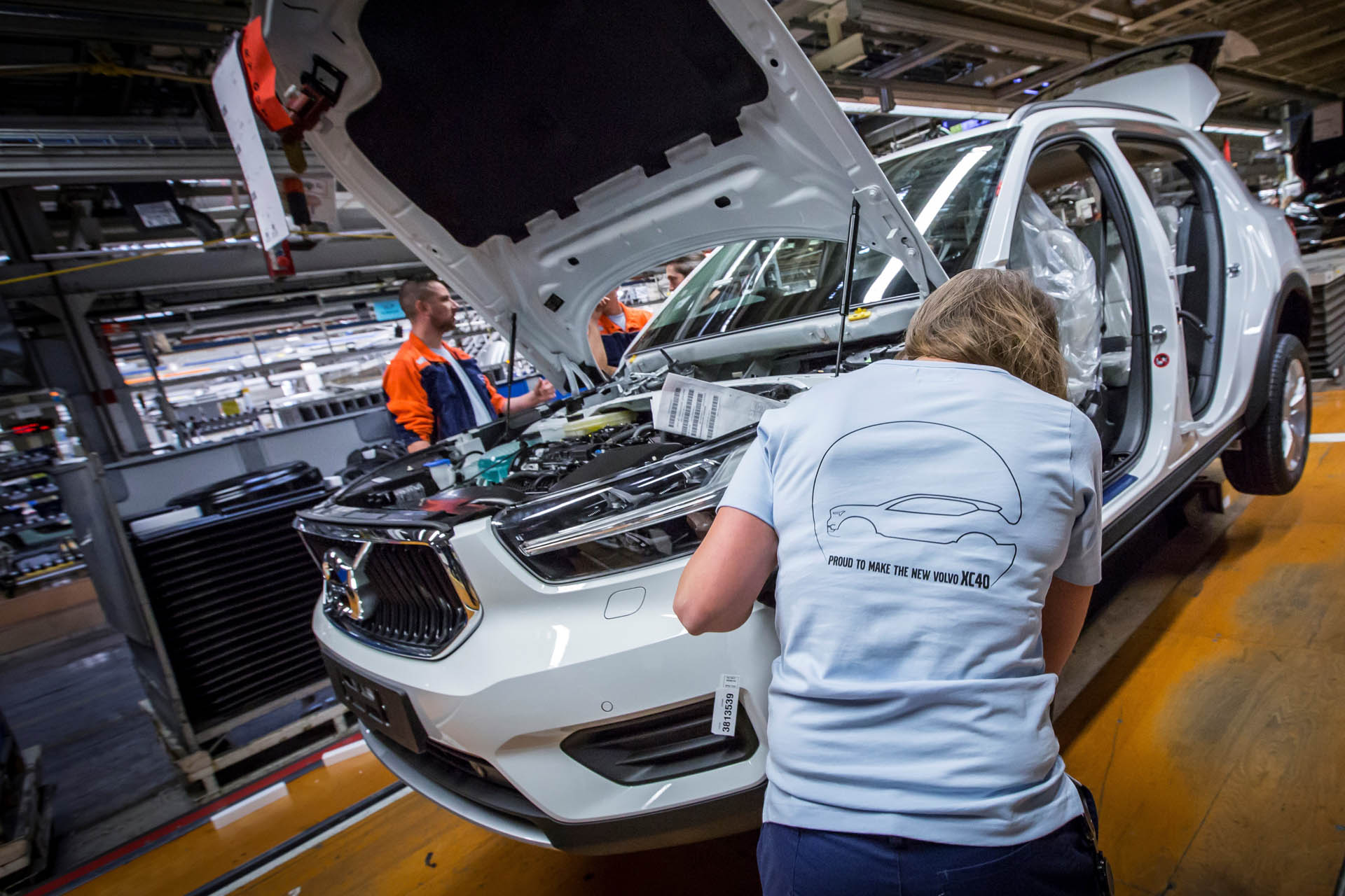 Pre-production of the new Volvo XC40 in the manufacturing plant Volvo To Produce Lynk & Co Vehicles Starting Next Year In Belgium