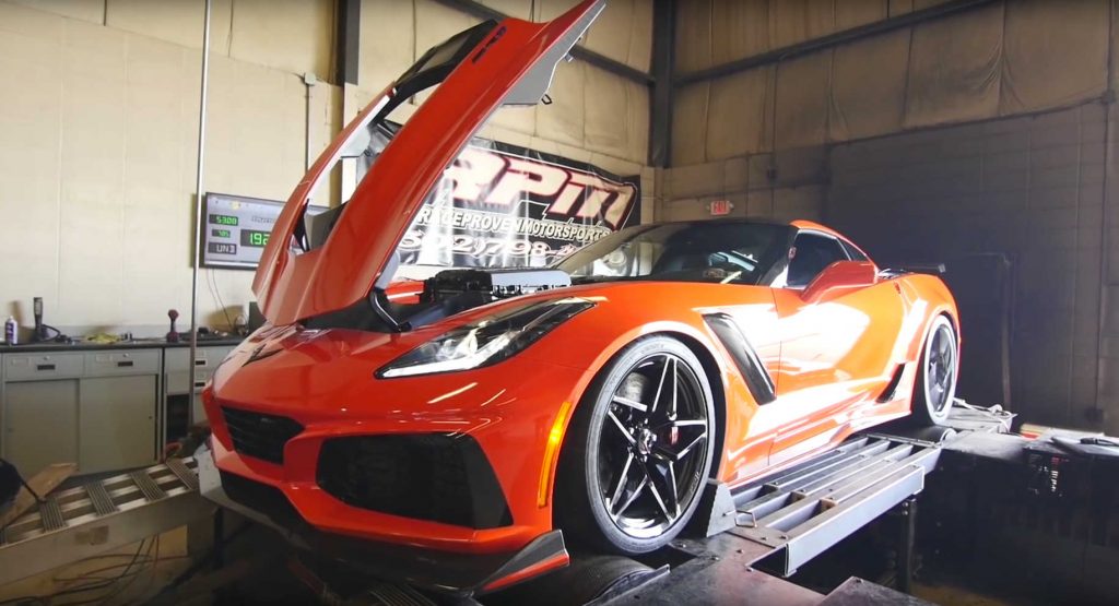 2019 Chevrolet Corvette ZR1 Watch A 2019 Chevrolet Corvette ZR1 Lay Down Impressive Figures On A Dyno