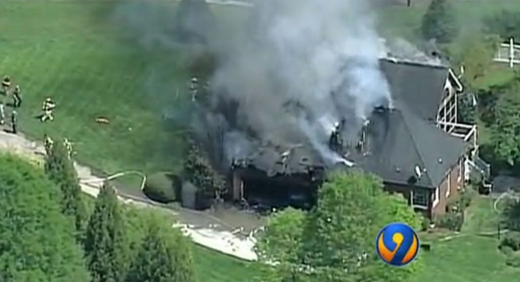  Parked BMW Catches Fire And Sets House Ablaze In North Carolina