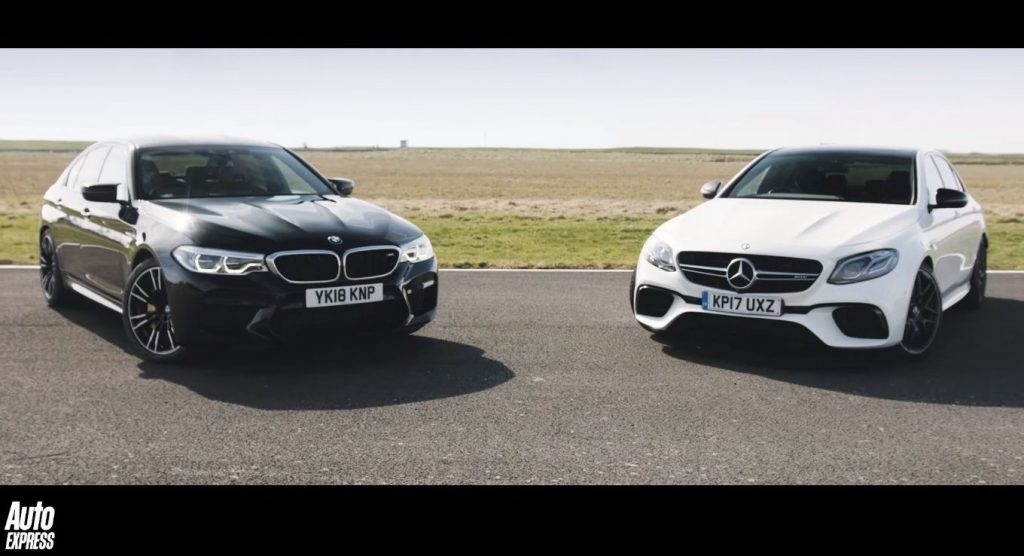  BMW M5 Meets Mercedes AMG E63 S In A Tire-Shredding Battle