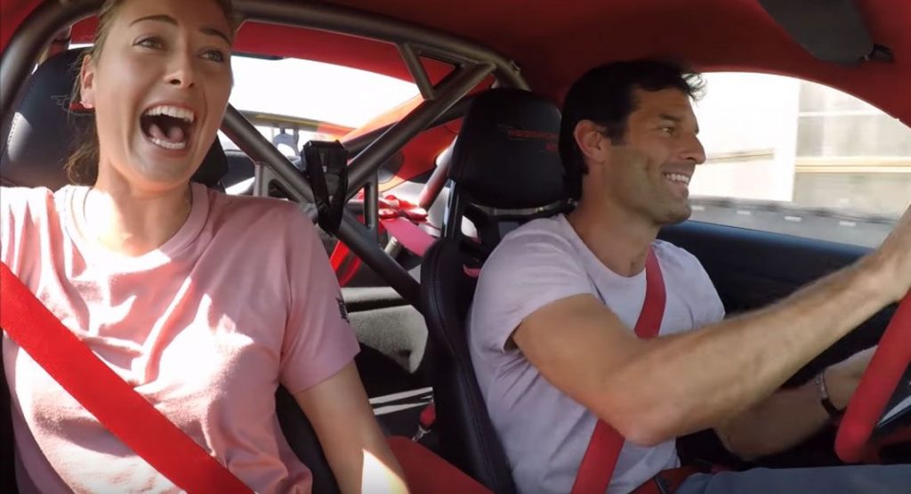 Mark Webber And Maria Sharapova Sample The Porsche 911 GT2 RS