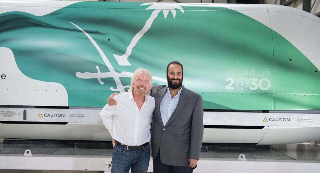 Saudi Arabia’s Crown Prince Checks Out Virgin Hyperloop One