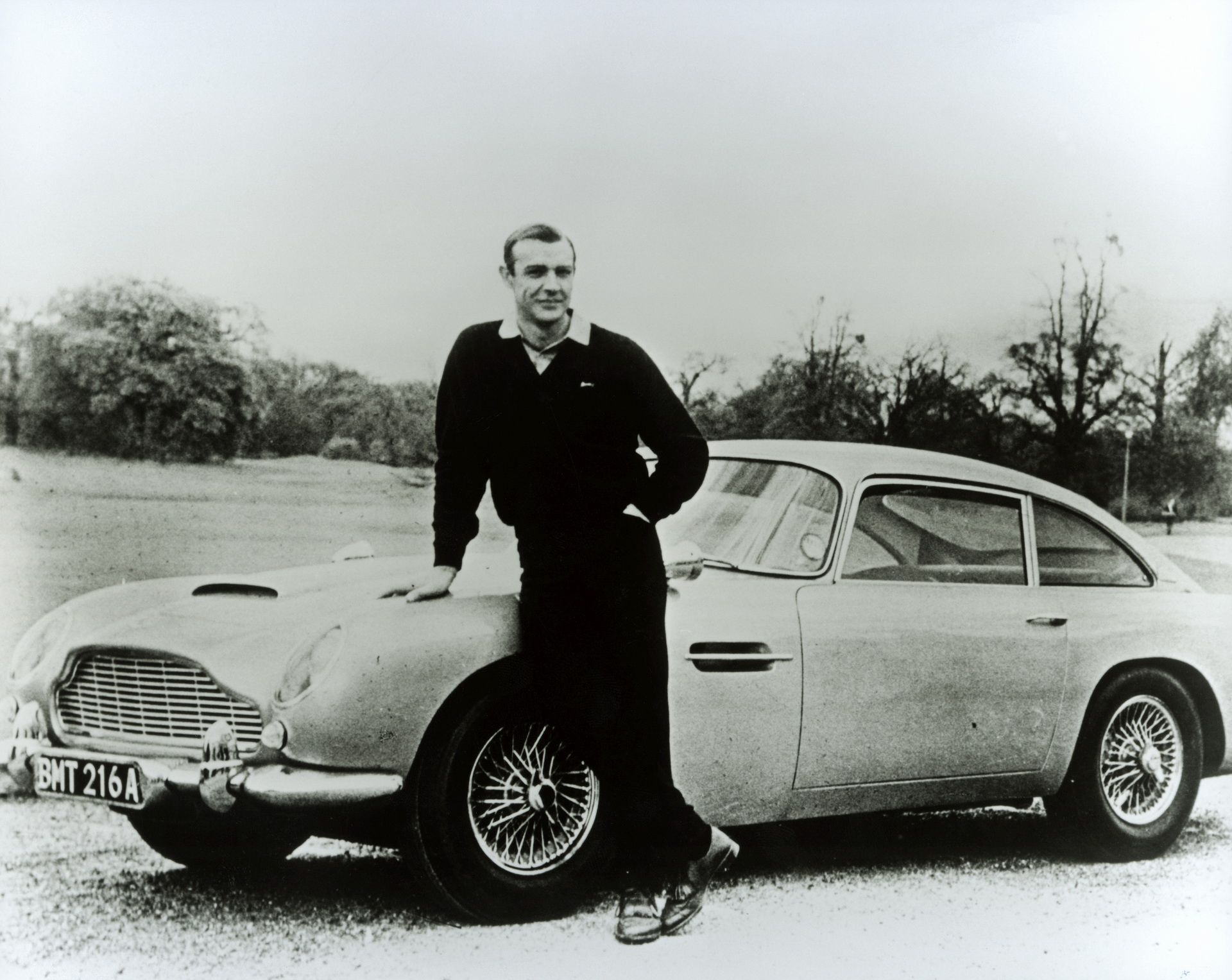 Sean Connery with the DB5 Credited to Aston Martin Diamonds Are Forever: Aston Martin Celebrates 70 Years Of DB Models