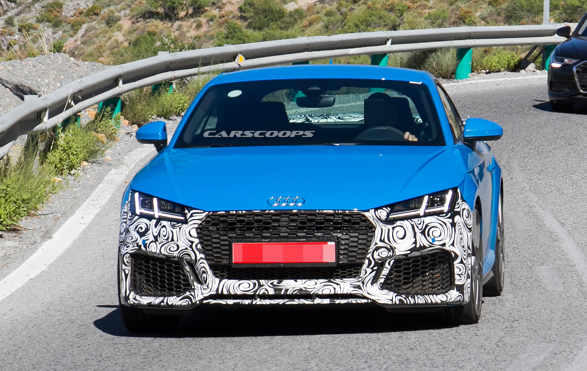 audi-tt-rs-facelift-spy-1 2019 Audi TT-RS Drops More Camo To Show Facelift Form