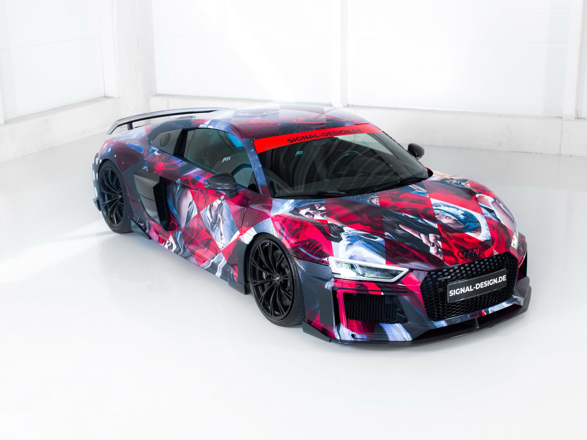 abt-audi-r8-art-car-1 ABT Audi R8 Art Car Looks Like Something The Joker Would Drive