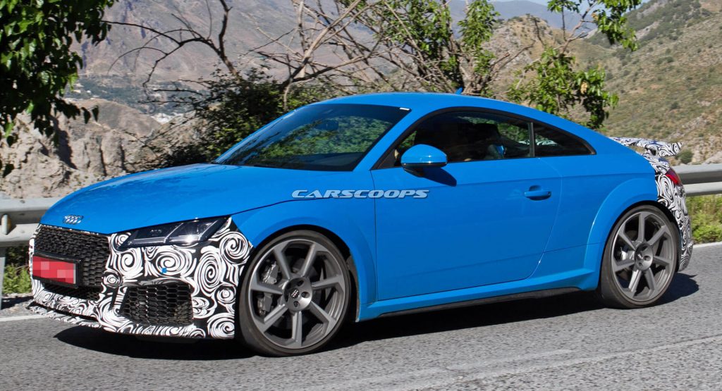  2019 Audi TT-RS Drops More Camo To Show Facelift Form