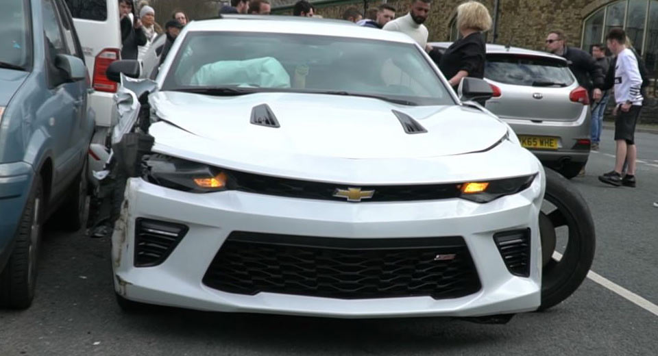  Camaro Thinks It’s A Mustang, Crashes Leaving Car Meet