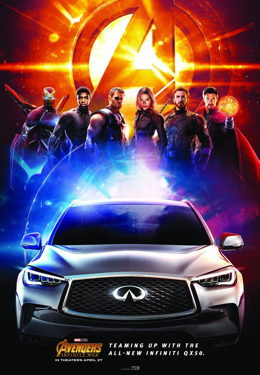 Infiniti QX50 2019 e Marvel Avengers Infinity War Infiniti-avengers-infinity-war-qx50-1