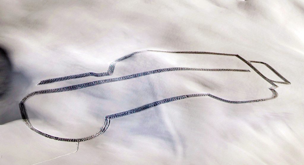 Land Rover Drew A Giant Defender In The Snow Atop French Alps