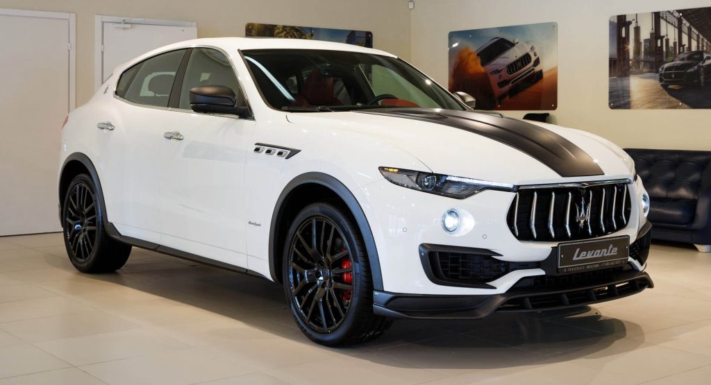 Larte Design Shows Off Its Shtorm Kit On A White Maserati Levante
