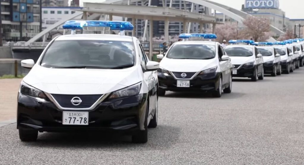  Shhh….Nissan Leaf Police Cars Ready For Duty In Japan