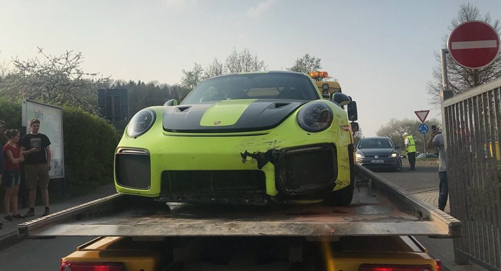  Porsche 911 GT2 RS Crashes On The ‘Ring 3 Days After Delivery