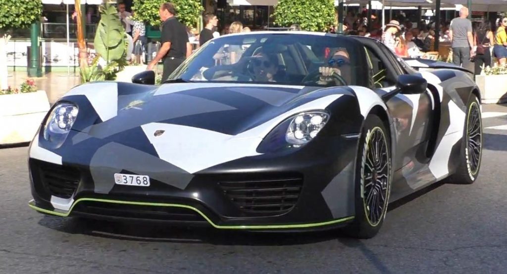  Porsche 918 With Urban Camo Wrap Is Not The Stealthiest Way To Cruise