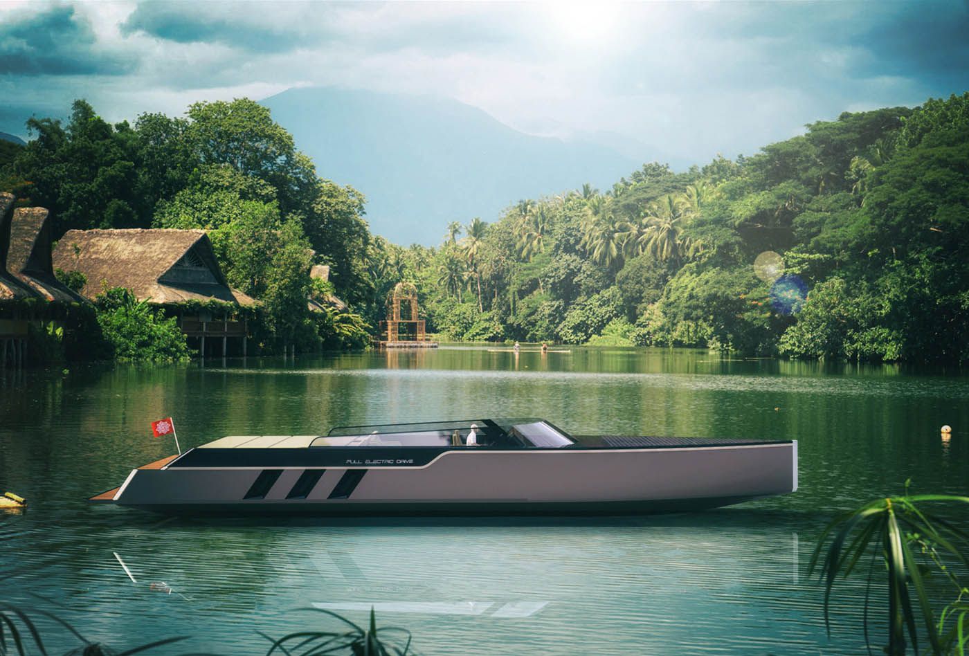 tesla-yacht-12 If Tesla Made An Electric Motor Yacht, It Might Look Something Like This