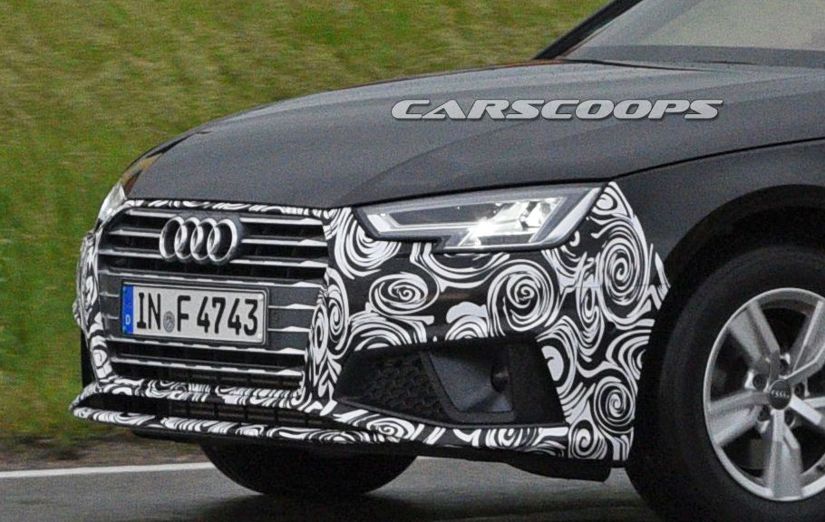 2019-audi-a4-facelift-spy-shots-5 Facelifted 2019 Audi A4 To Gain Minor Styling Updates And More Tech
