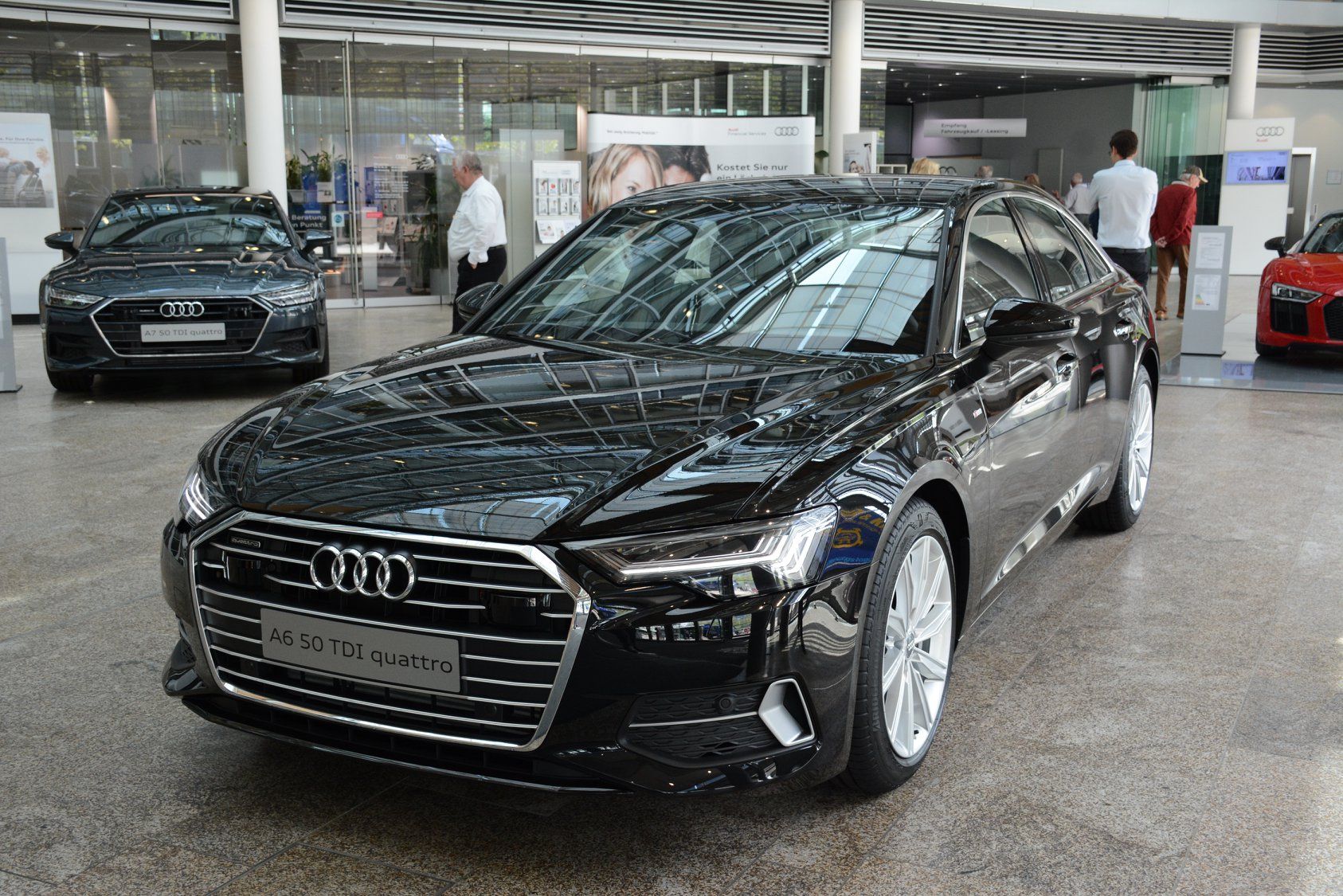 2019-audi-a6-myth-black-forum-ingolstadt-1 2019 Audi A6 Shows Up At The Forum Wearing Mythos Black Metallic