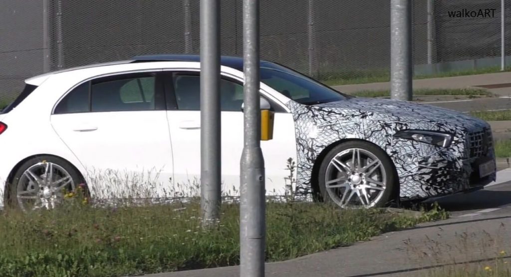 New Mercedes-AMG A45 Filmed Trying To Hide Its Panamericana Grille