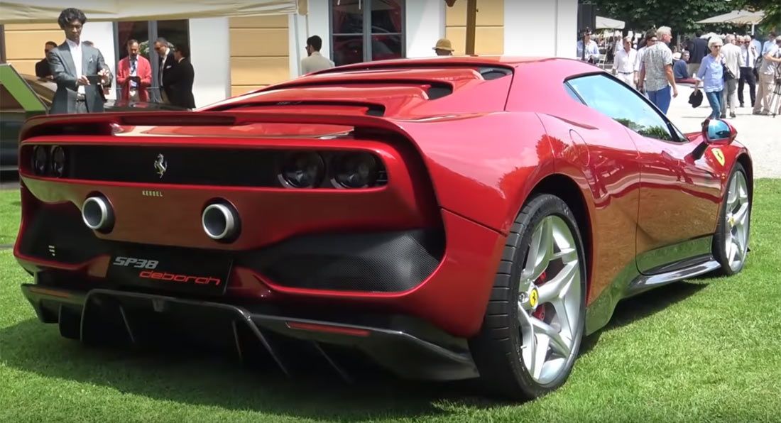 Ferrari Sp38 Deborah Makes Its Debut In Villa D Este W Videos Carscoops