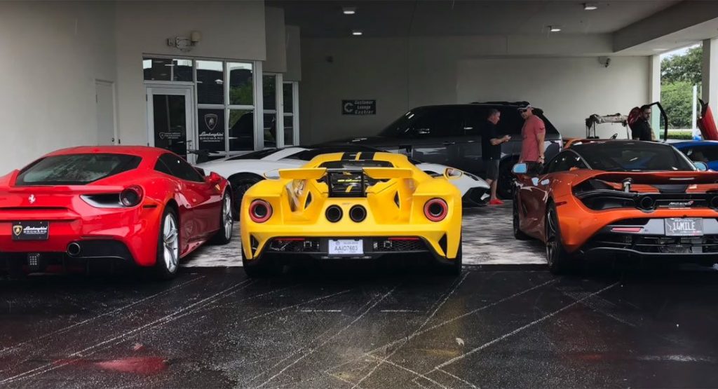  Ferrari 488, McLaren 720S, Ford GT Rev Battle Shows Twin-Turbos Can Sound Good