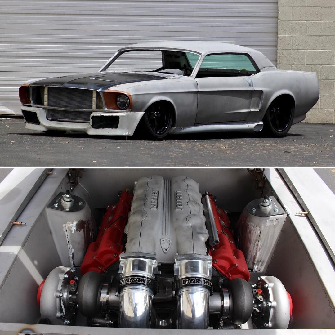 Ford-Mustang-Corruptt-12 This ’68 Ford Mustang Is Getting A Twin-Turbo Ferrari V8