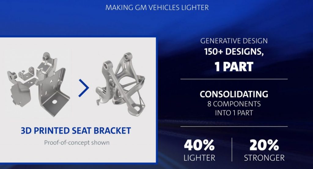 Future GM Vehicles To Be Lighter Thanks To 3D Printing And New Design Technology