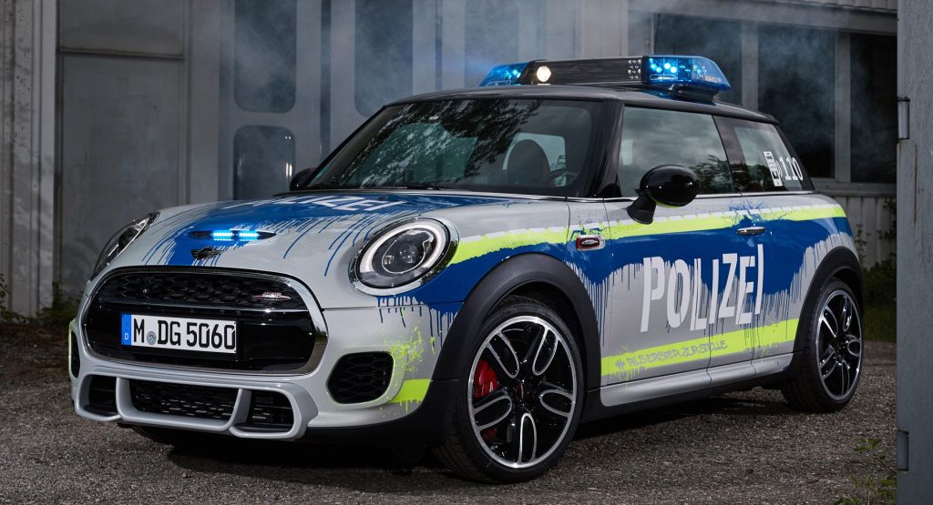 Mini JCW Makes For A Pretty Cool Little Cop Car At BMW’s RETTmobil Stand