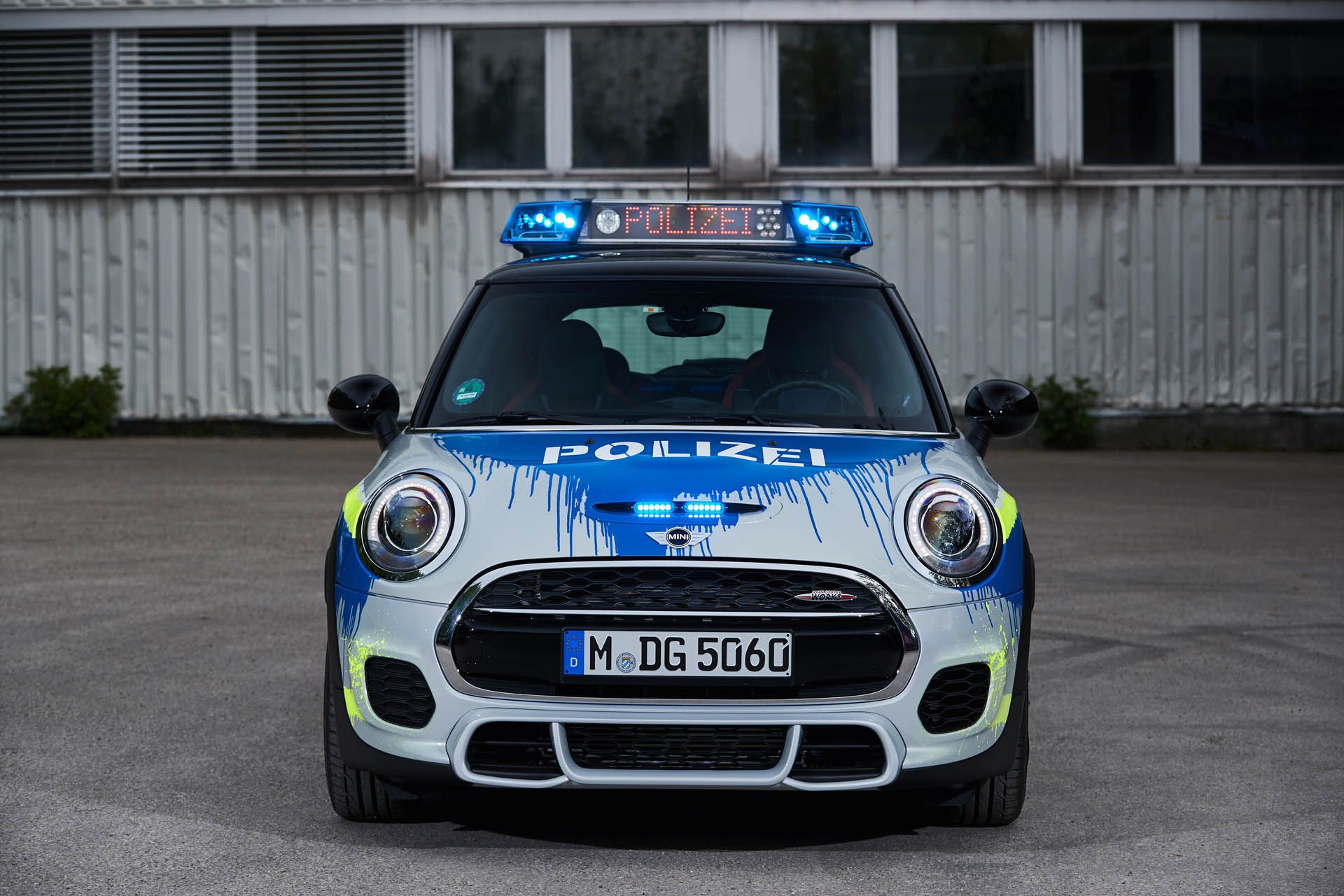 MINIJohnCooperWorks-police-car03 Mini JCW Makes For A Pretty Cool Little Cop Car At BMW’s RETTmobil Stand
