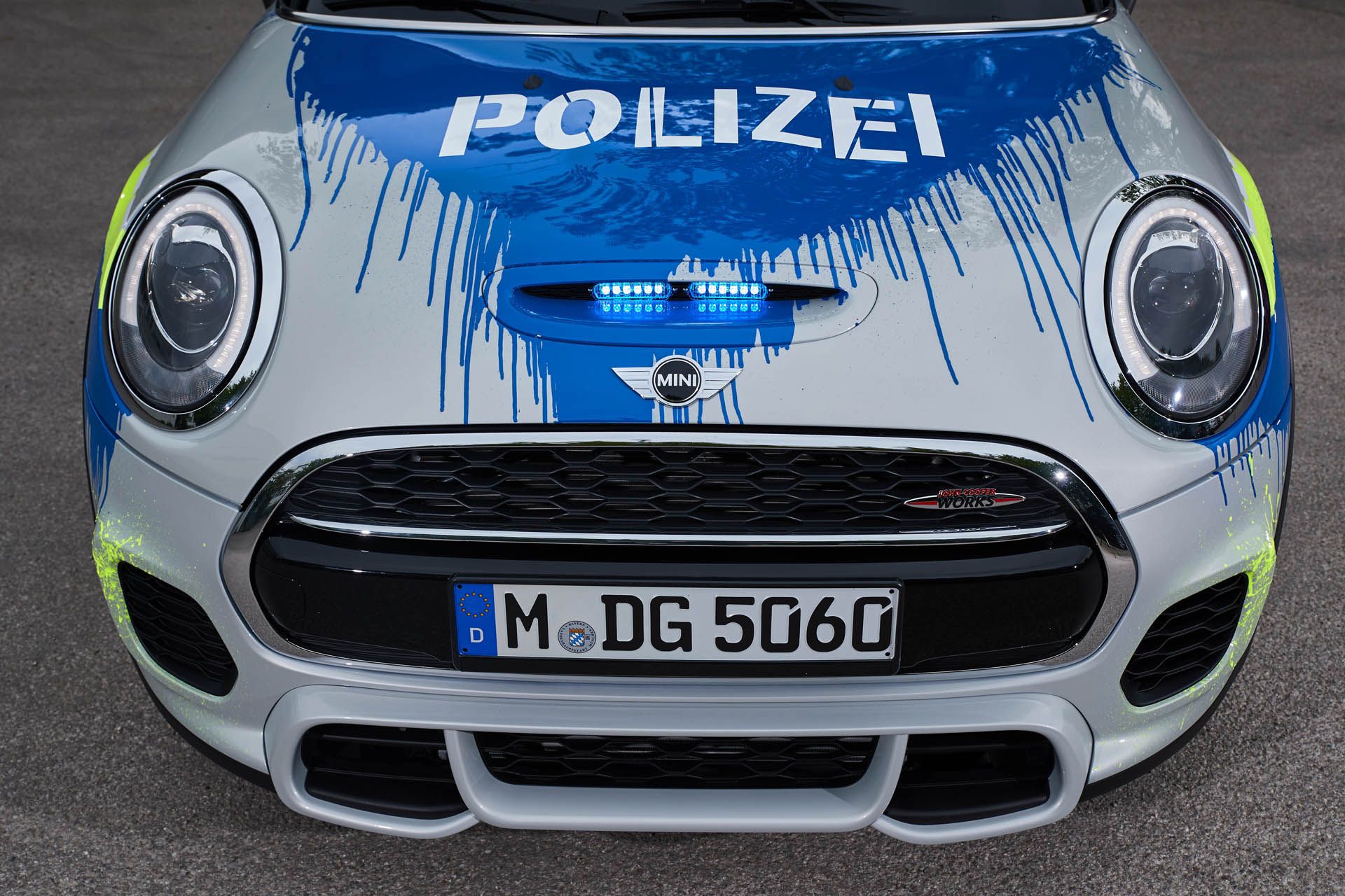 MINIJohnCooperWorks-police-car06 Mini JCW Makes For A Pretty Cool Little Cop Car At BMW’s RETTmobil Stand