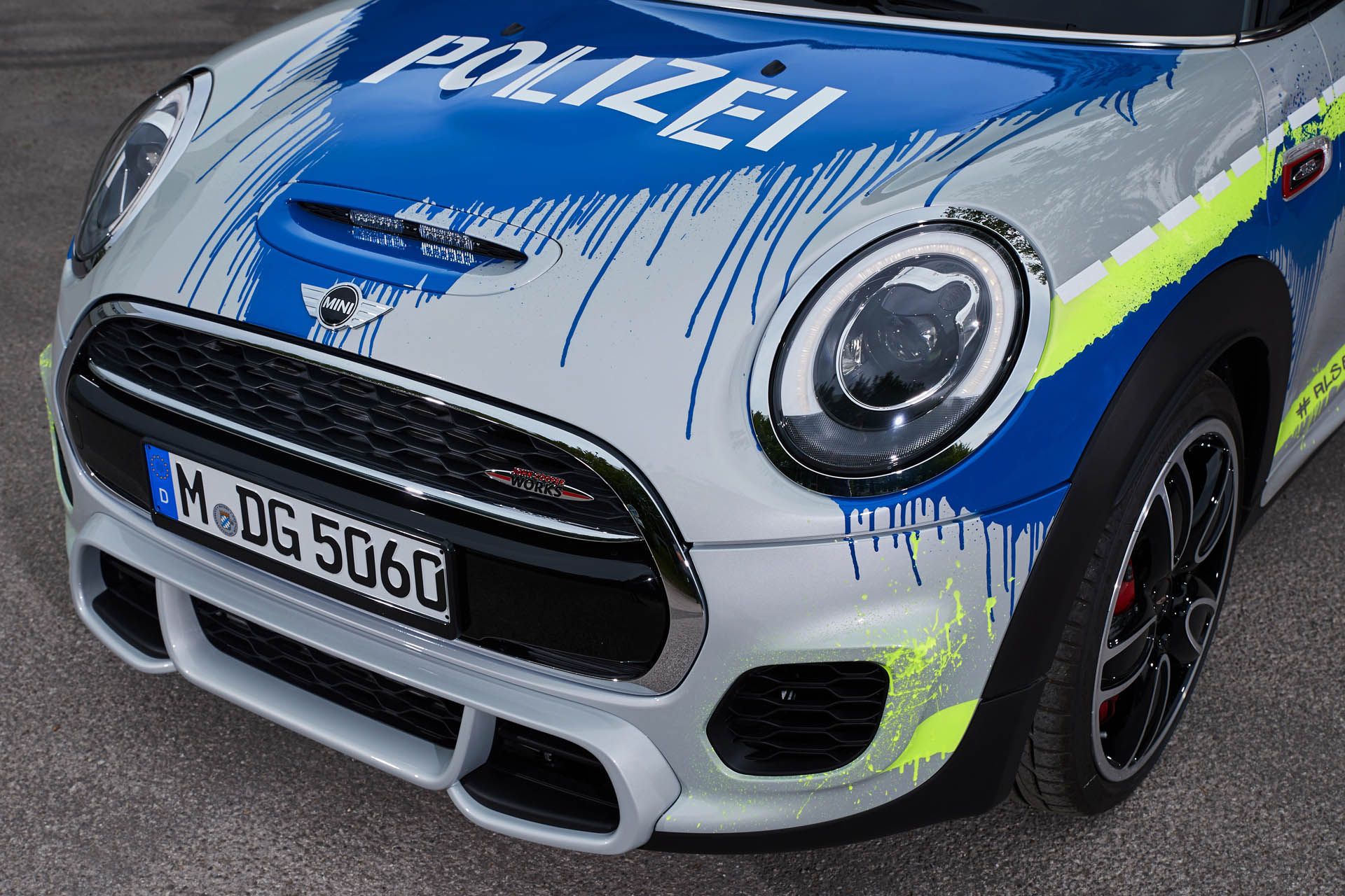 MINIJohnCooperWorks-police-car09 Mini JCW Makes For A Pretty Cool Little Cop Car At BMW’s RETTmobil Stand