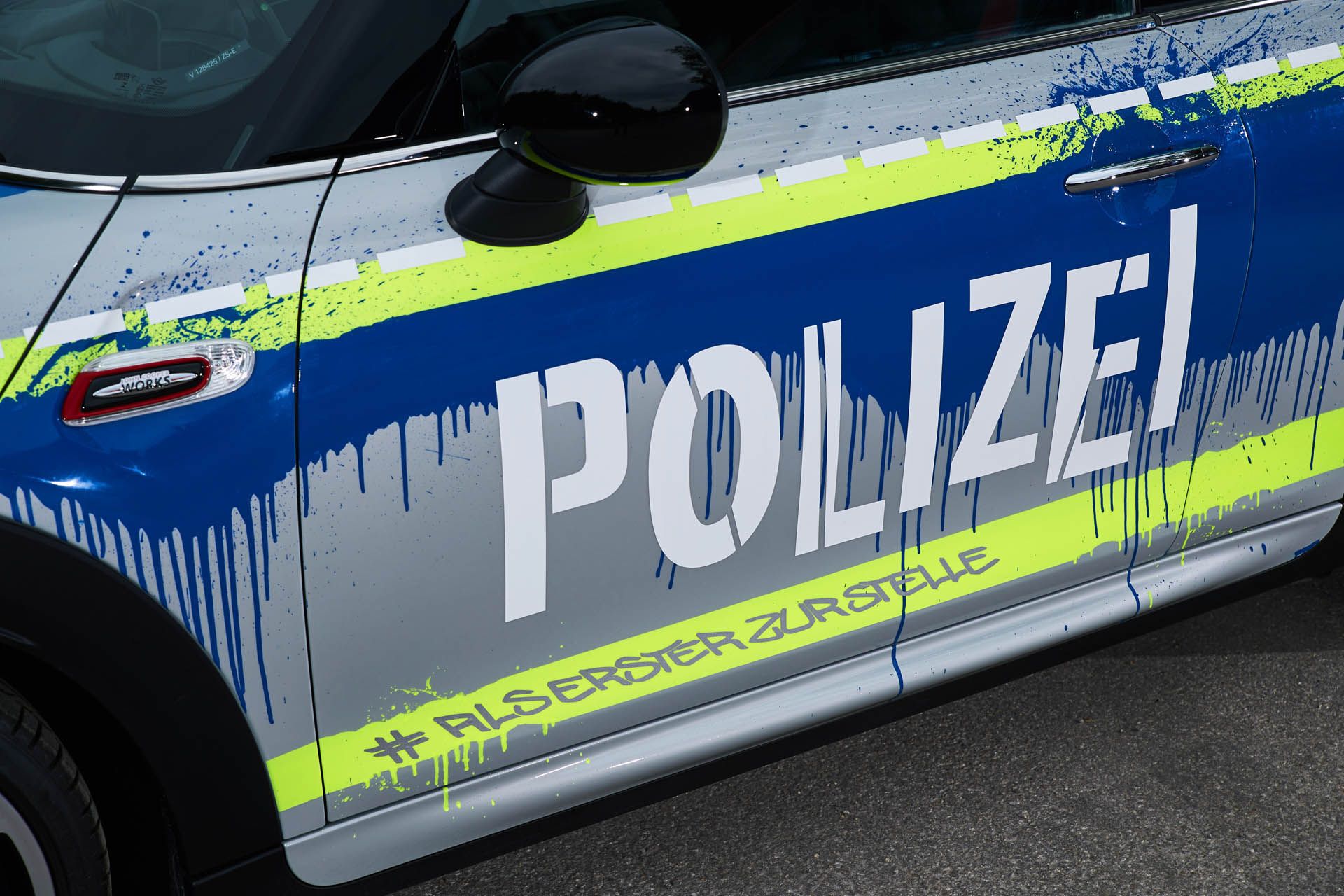 MINIJohnCooperWorks-police-car12 Mini JCW Makes For A Pretty Cool Little Cop Car At BMW’s RETTmobil Stand