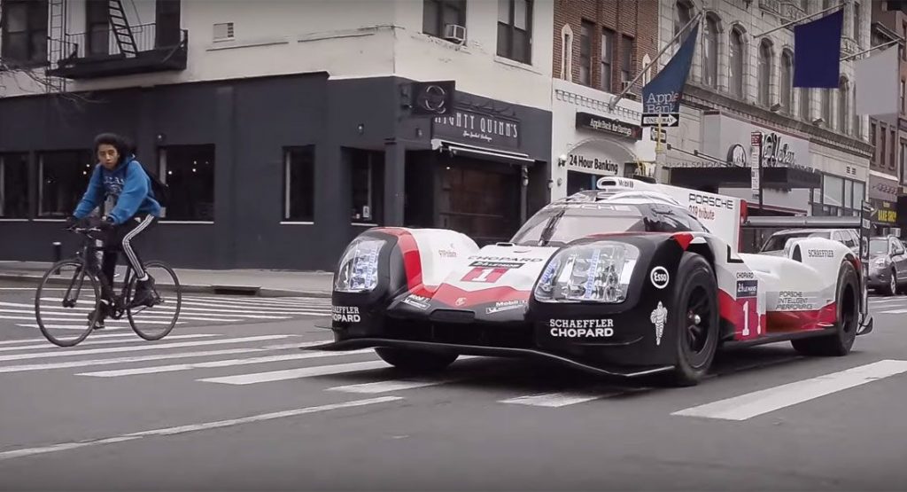  Watch The Porsche 919 Hybrid Racer Hit New York City Streets