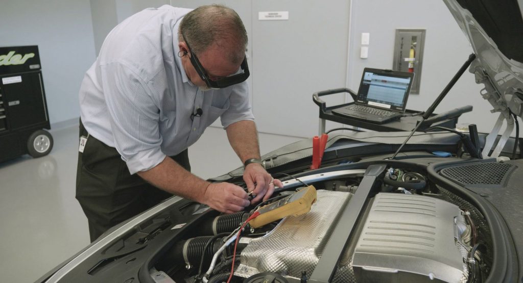 Porsche Techs Use Augmented Reality Glasses To Repair Cars Faster