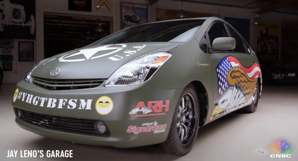  Jay Leno Meets The Crazy Hellcat-Powered Toyota Prius