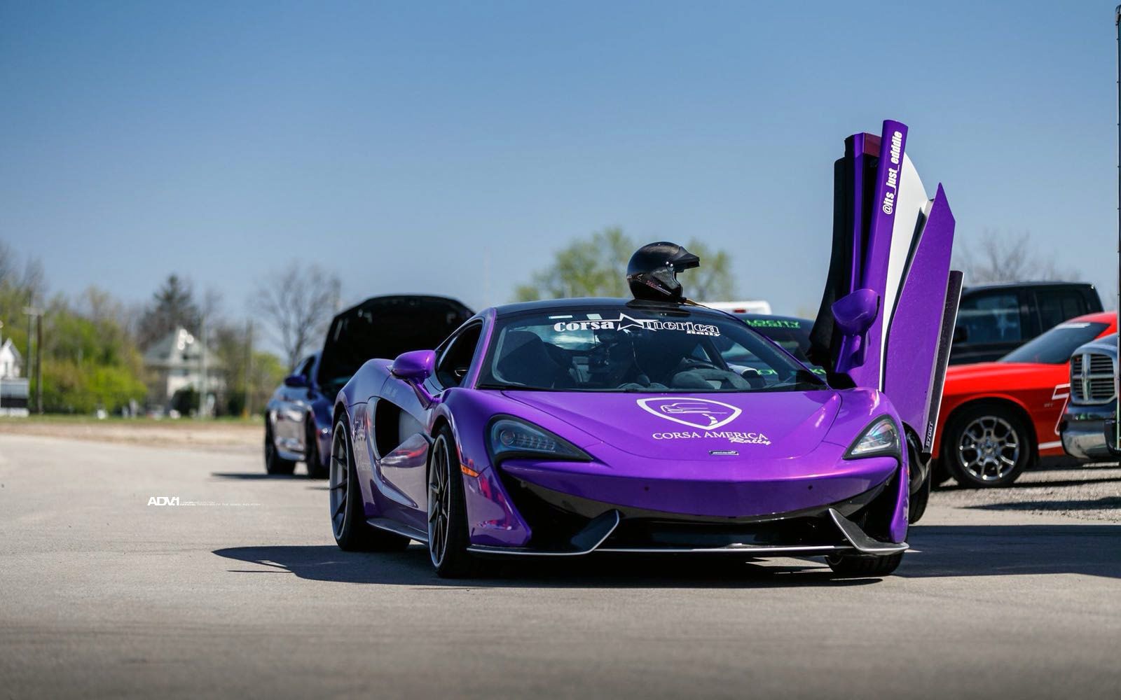Purple-McLaren-ADV1-Wheels-18 McLaren 570GT Looks Dapper Brandishing Purple Wrap, Custom Wheels