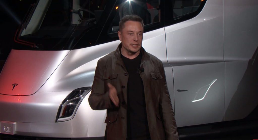  Elon Musk Claims Tesla Semi Will Have A Range Of Up To 600 Miles