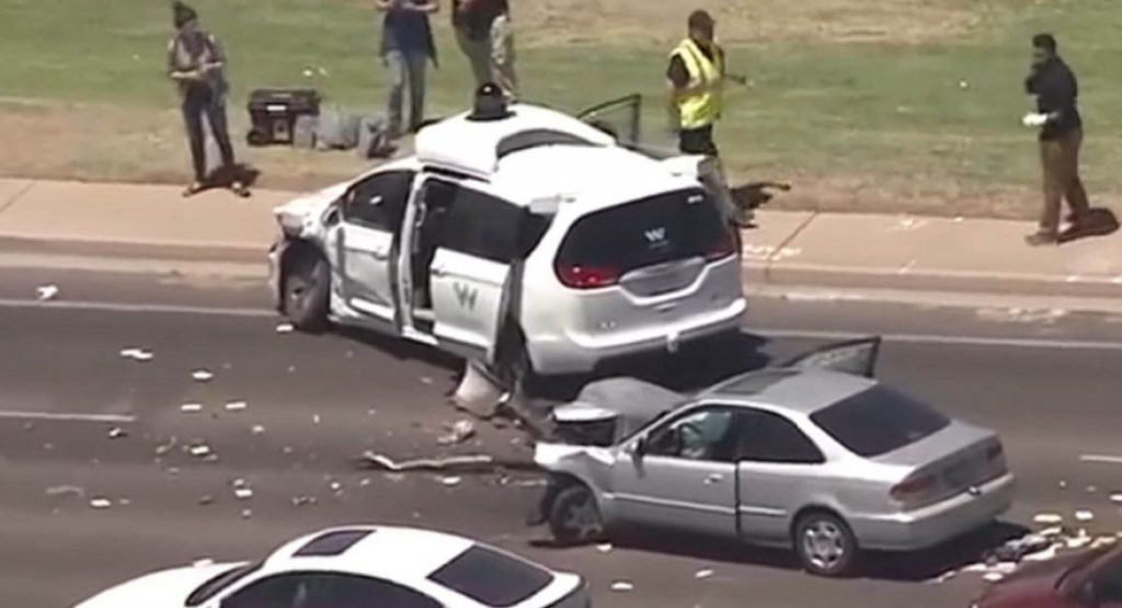 Waymo Minivan Involved In Crash While Traveling In Autonomous Driving Mode