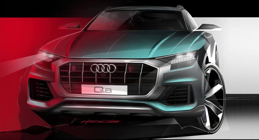  Audi Q8’s Bold Front End Previewed In New Teaser