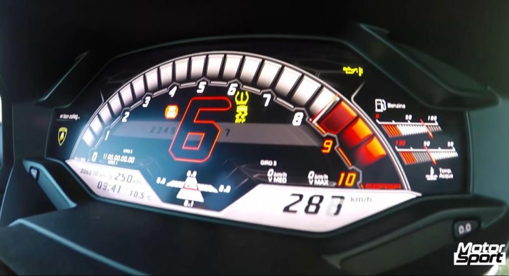 A Huracan Performante Does A Standing Kilometer With The Oil Pressure Light On
