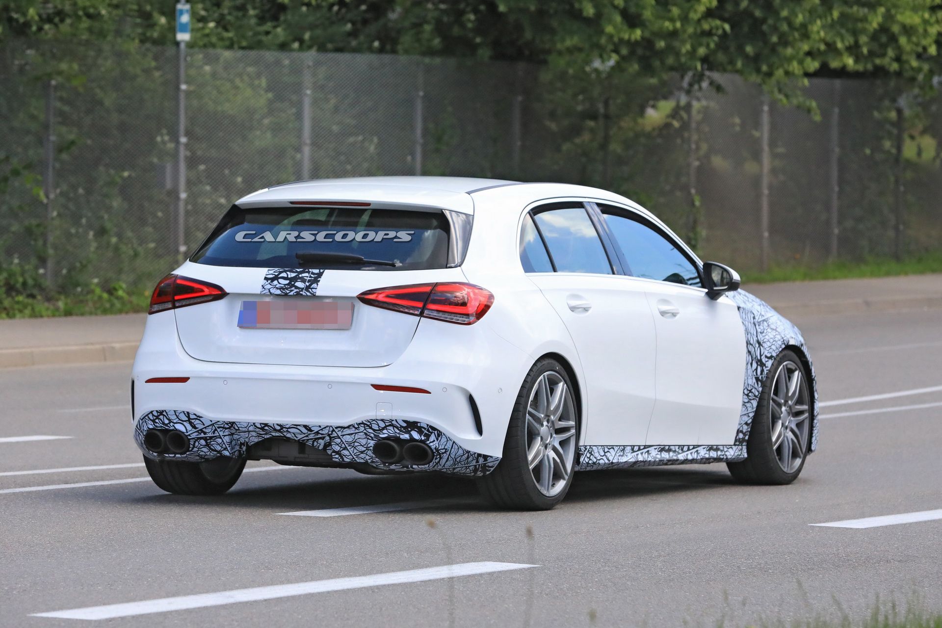 mercedes-amg-a50-prototype-spotted-10 2019 Mercedes-AMG A50 Shows More Skin, Including Panamericana Grille