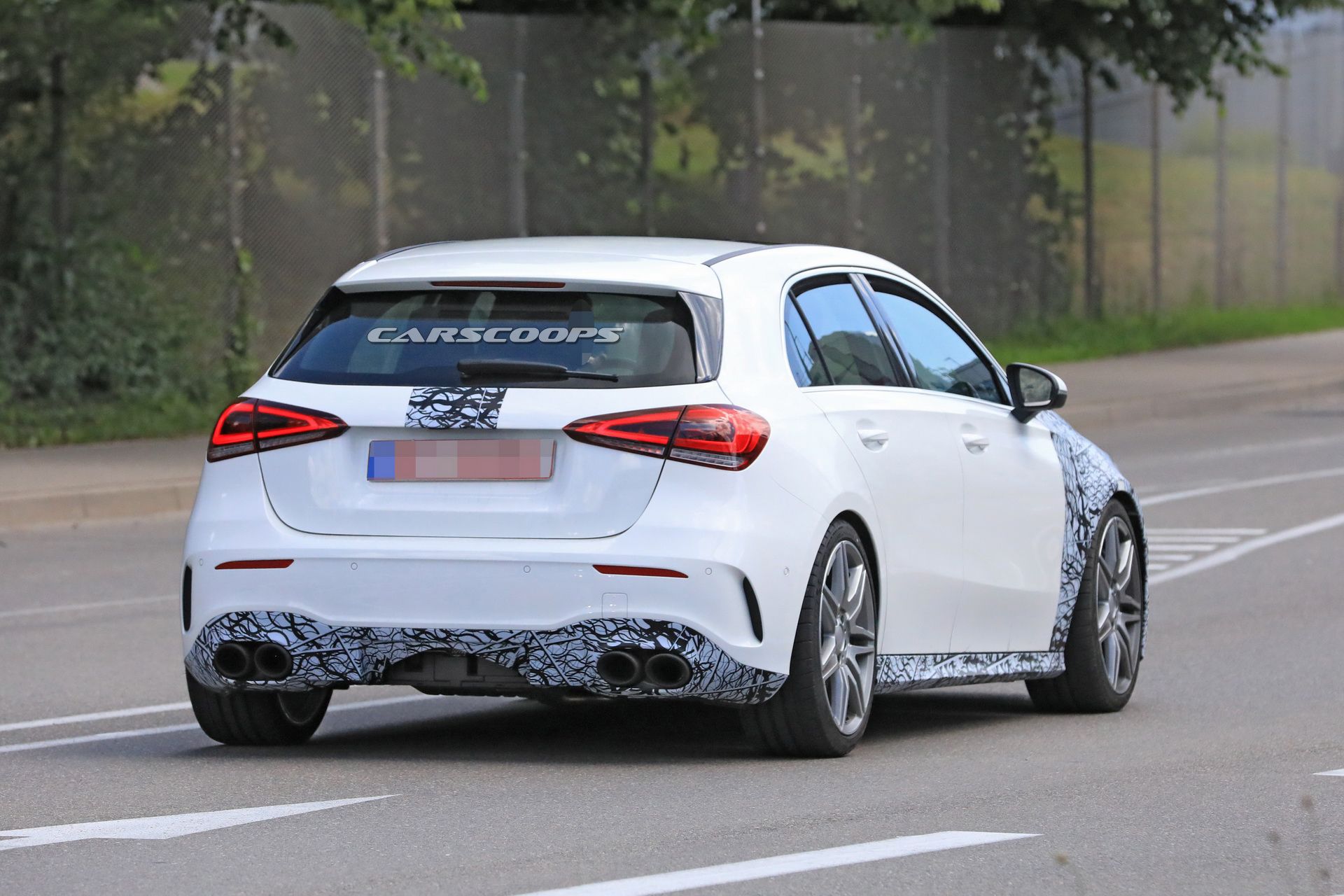 mercedes-amg-a50-prototype-spotted-11 2019 Mercedes-AMG A50 Shows More Skin, Including Panamericana Grille