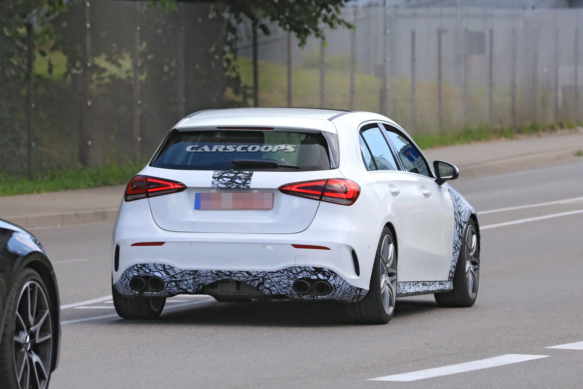 mercedes-amg-a50-prototype-spotted-12 2019 Mercedes-AMG A50 Shows More Skin, Including Panamericana Grille